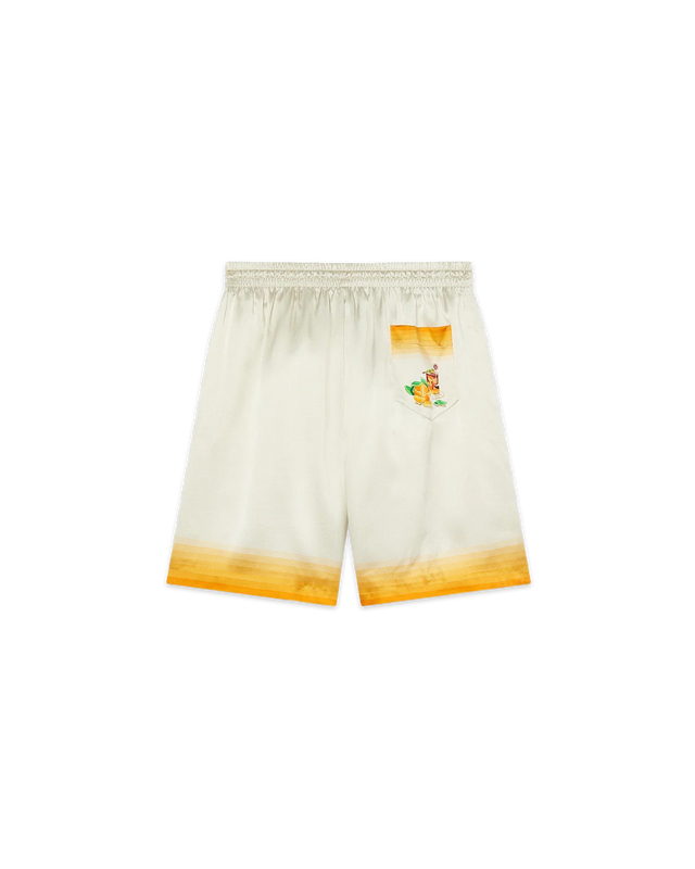 Casablanca Panoramique Silk Satin Shorts | Casablanca Paris