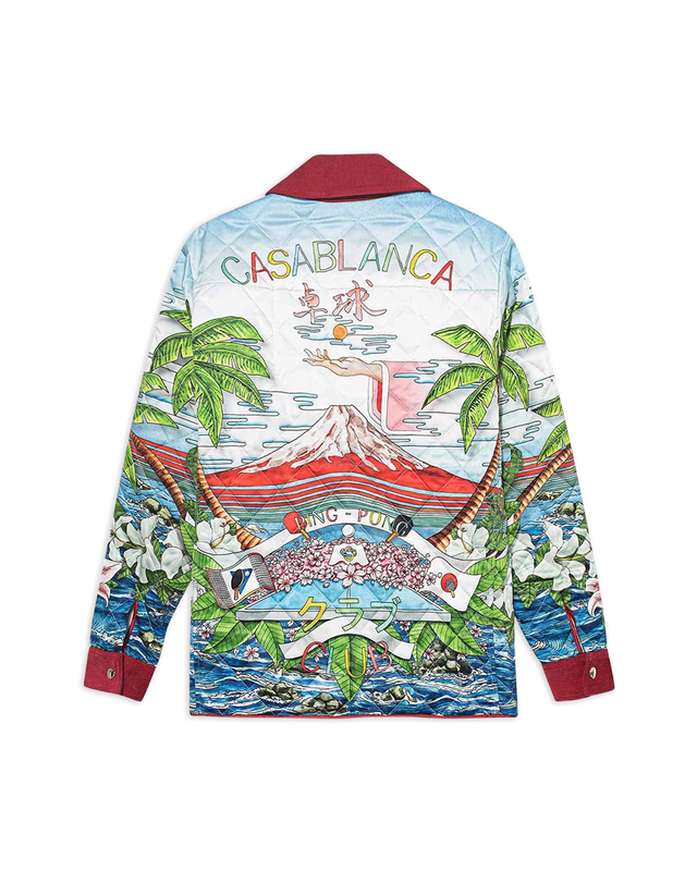 Casablanca Ping Pong Club Sunrise Quilted Jacket– Casablanca