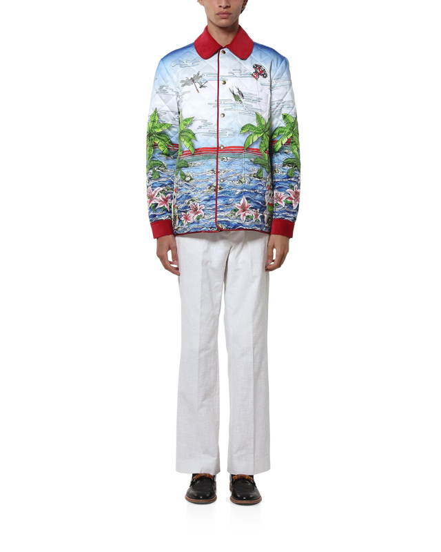 Casablanca Ping Pong Club Sunrise Quilted Jacket– Casablanca