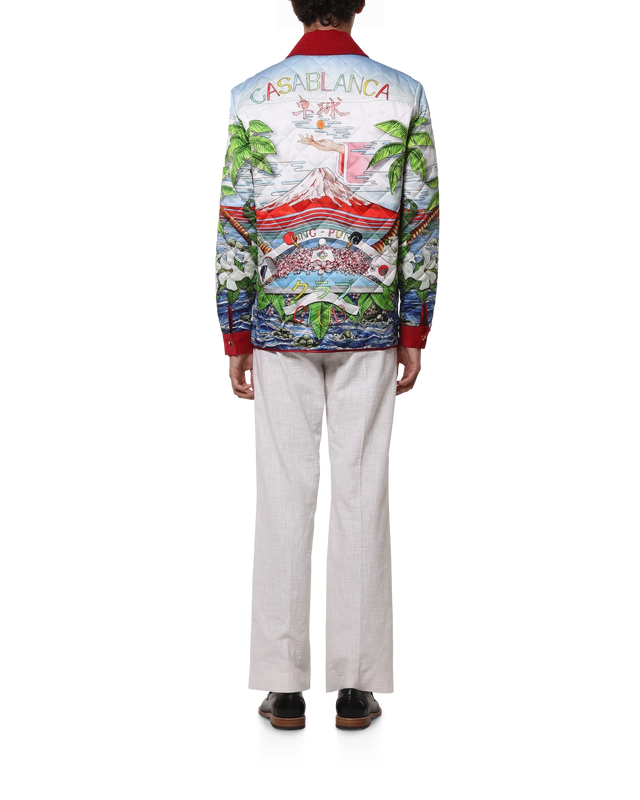 Casablanca Ping Pong Club Sunrise Quilted Jacket– Casablanca