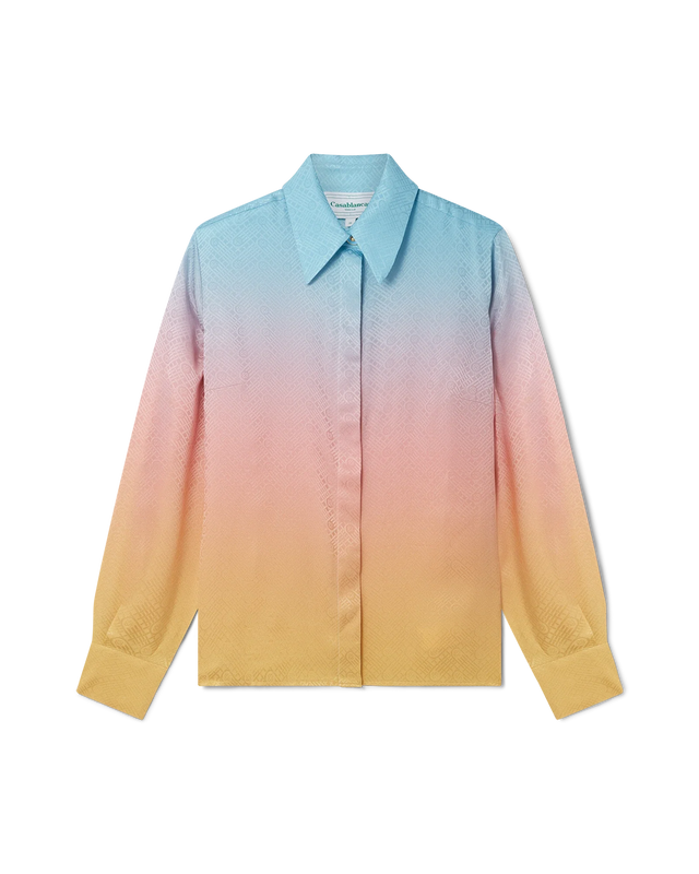 casablanca Ping Pong Gradient Silk Shirt | Casablanca Paris