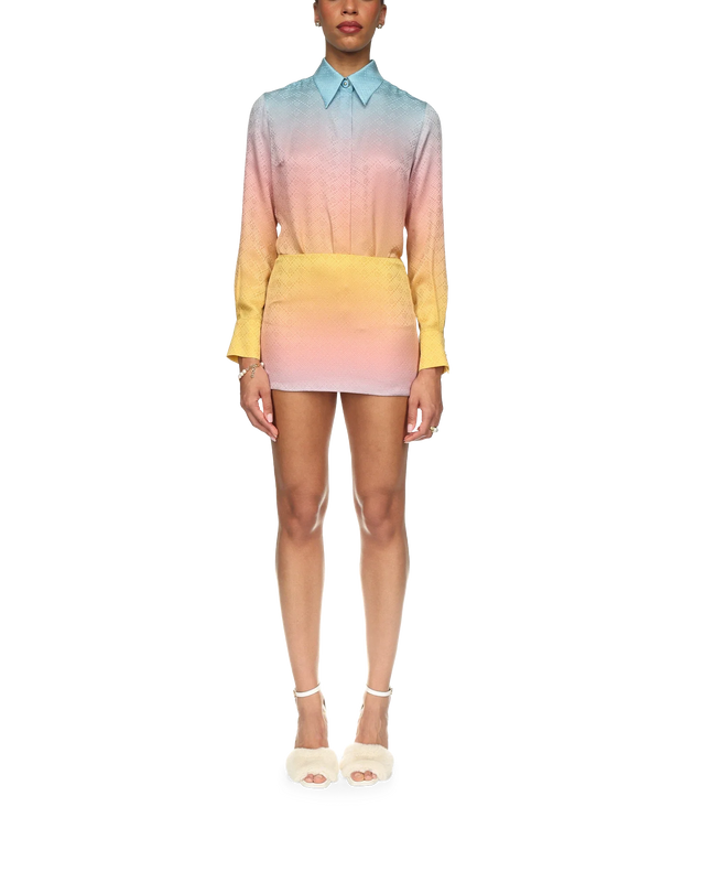 Casablanca Ping Pong Gradient Silk Skirt | Casablanca Paris