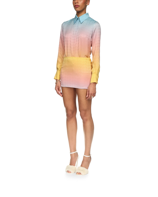 Casablanca Ping Pong Gradient Silk Skirt | Casablanca Paris