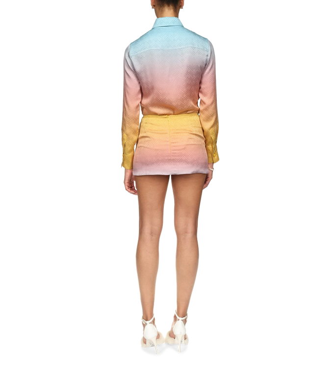 Casablanca Ping Pong Gradient Silk Skirt | Casablanca Paris