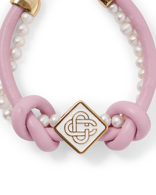 Casablanca Pink Knotted Pearl Bracelet | Casablanca Paris
