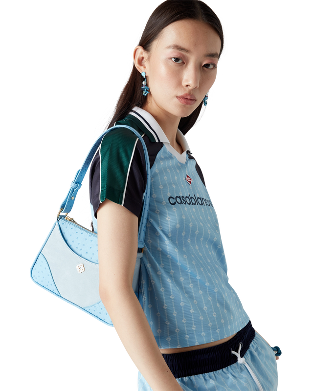 Casablanca Pinstripe Laurel Football Shirt | Casablanca Paris