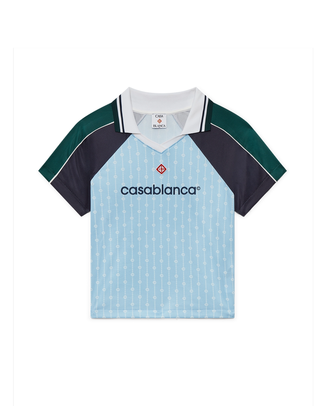 casablanca Pinstripe Laurel Football Shirt | Casablanca Paris