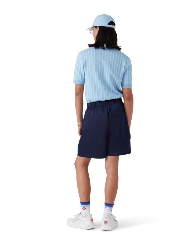 Casablanca Pinstripe Laurel Track Shorts | Casablanca Paris