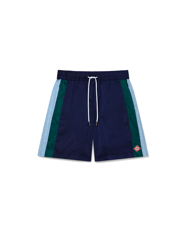 casablanca Pinstripe Laurel Track Shorts | Casablanca Paris