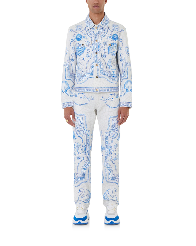 Casablanca Plat A Dessert Blanc Classic Denim Jacket | Casablanca Paris