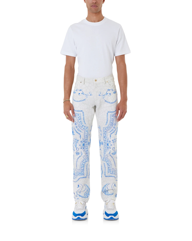 Casablanca Plat A Dessert Blanc Denim Trousers | Casablanca Paris