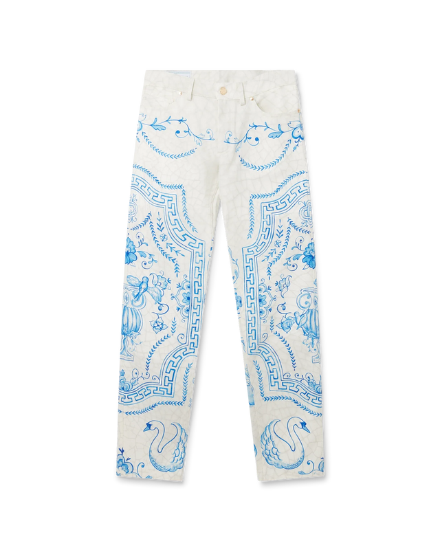 casablanca Plat A Dessert Blanc Denim Trousers | Casablanca Paris