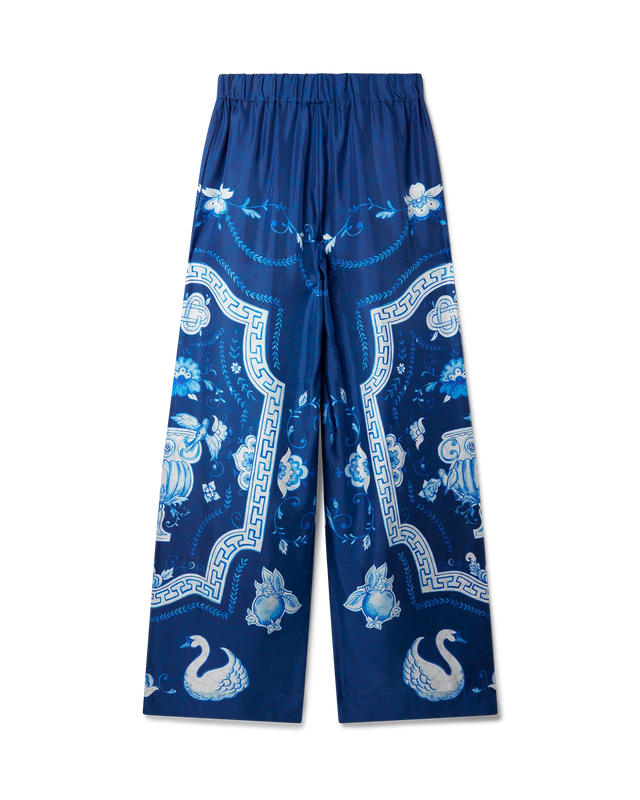 Casablanca Plat A Dessert Bleu Printed Wide Leg Trousers | Casablanca Paris