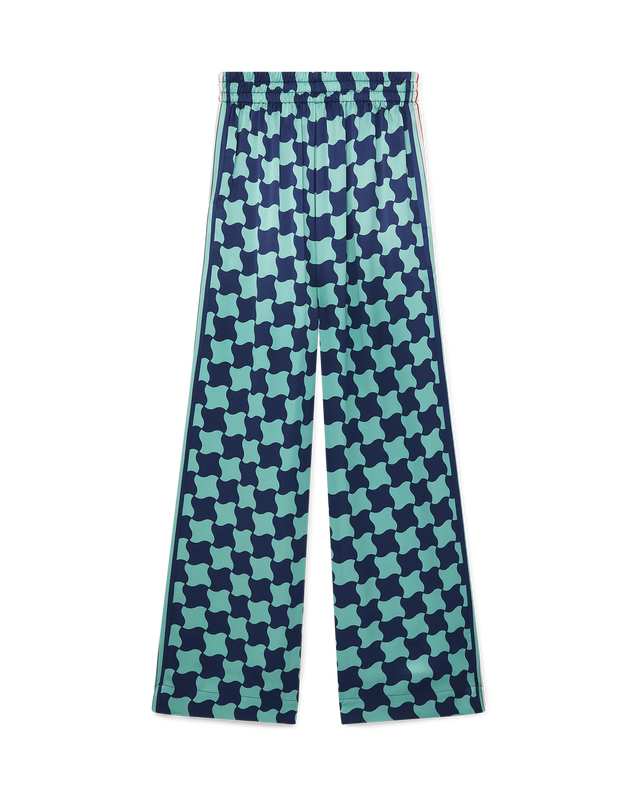 Casablanca Pool Tile Wide Leg Silk Trousers | Casablanca Paris