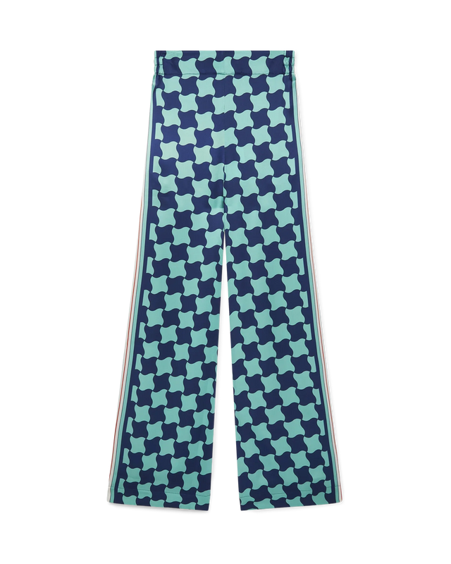 casablanca Pool Tile Wide Leg Silk Trousers | Casablanca Paris