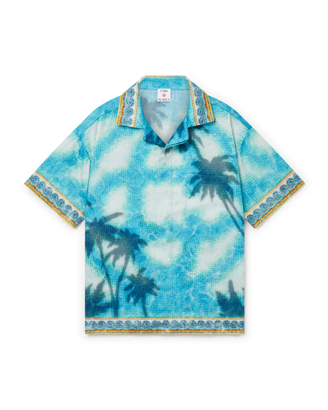 casablanca Poolside Emblem Short Sleeve Shirt | Casablanca Paris