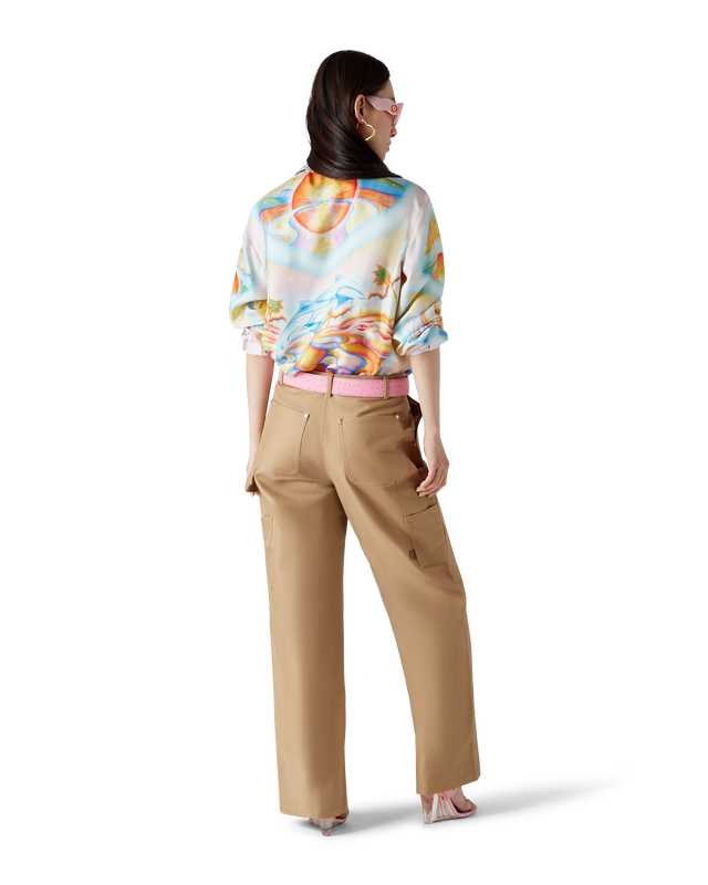 Casablanca Psychedelic Nirvana Long Sleeve Silk Shirt | Casablanca Paris
