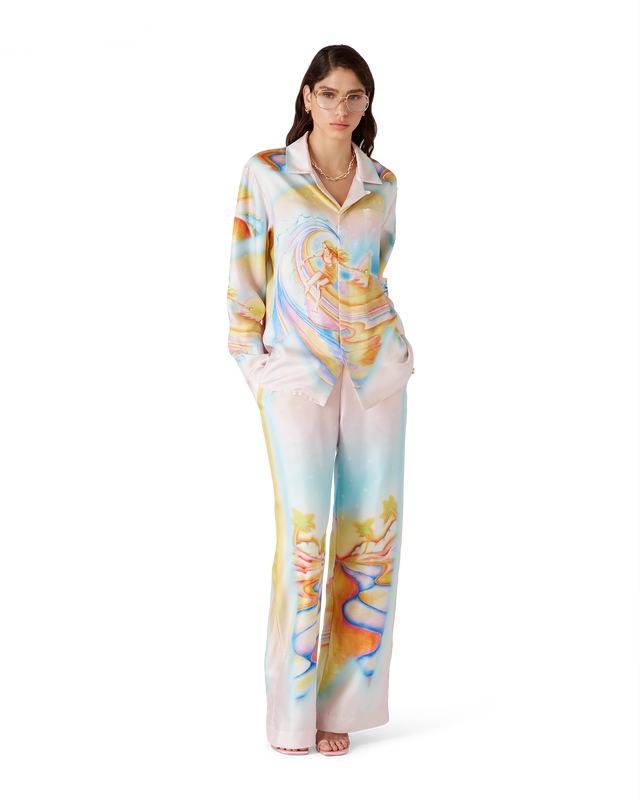Casablanca Psychedelic Nirvana Silk Trousers | Casablanca Paris