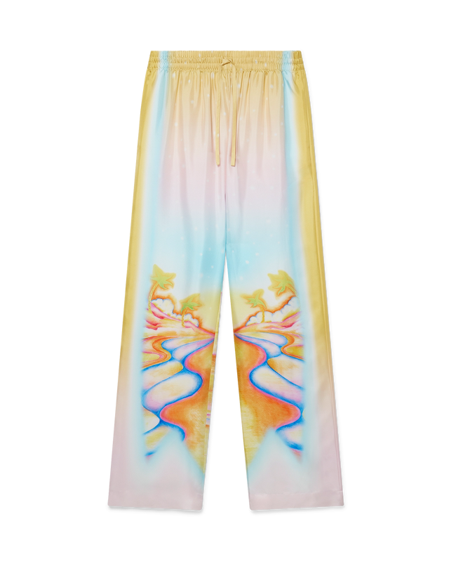 casablanca Psychedelic Nirvana Silk Trousers– Casablanca