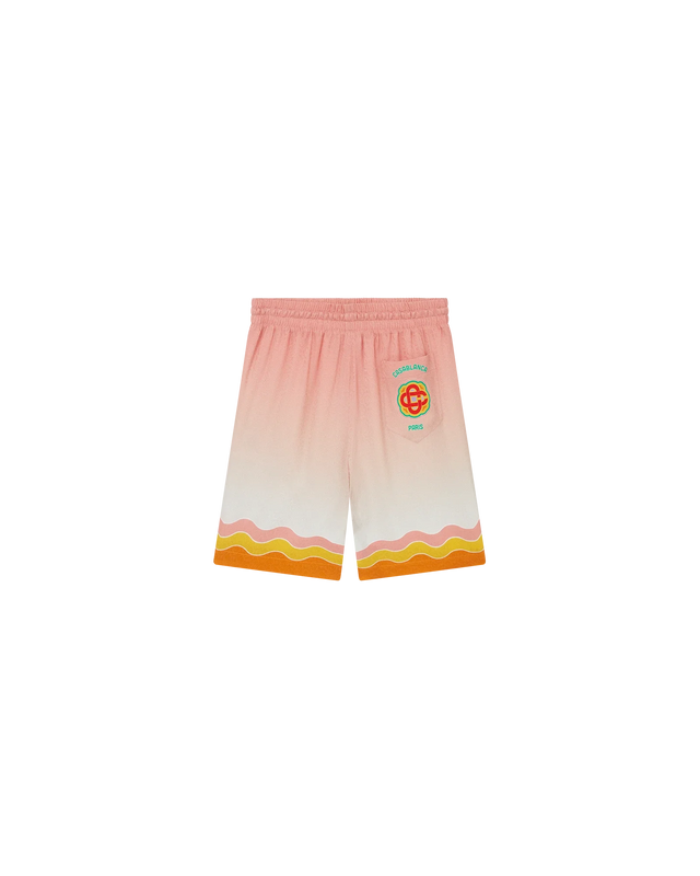 Casablanca Rainbow Monogram Silk Shorts | Casablanca Paris