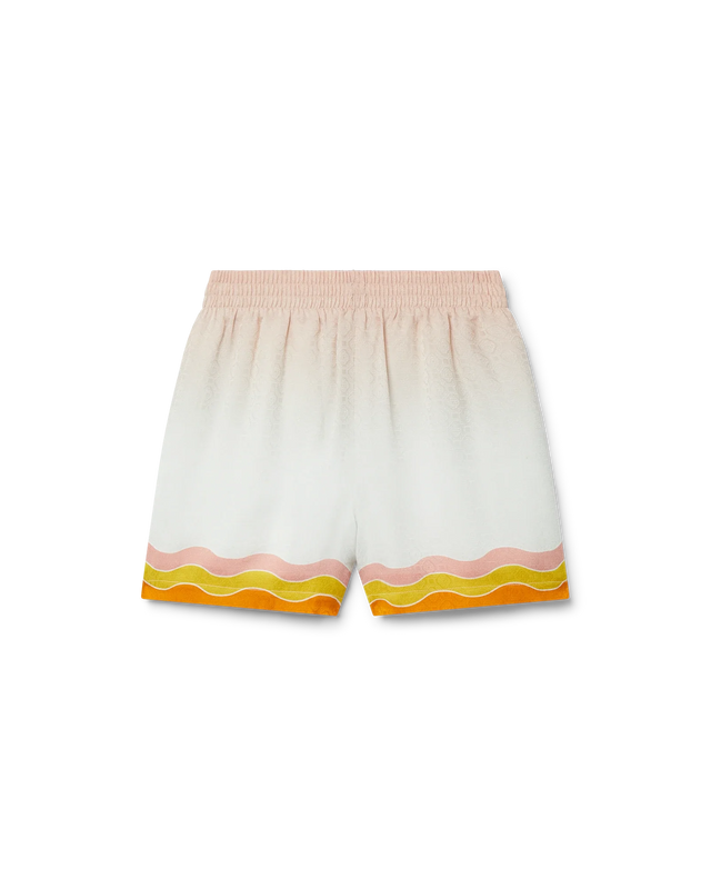 casablanca Rainbow Monogram Silk Shorts | Casablanca Paris