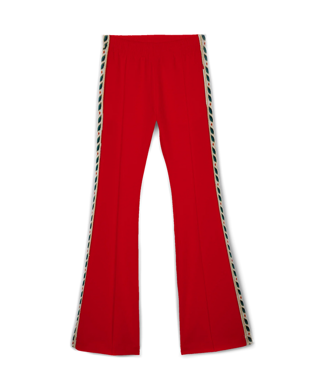 casablanca Red Laurel Taped Tracksuit Bottoms– Casablanca