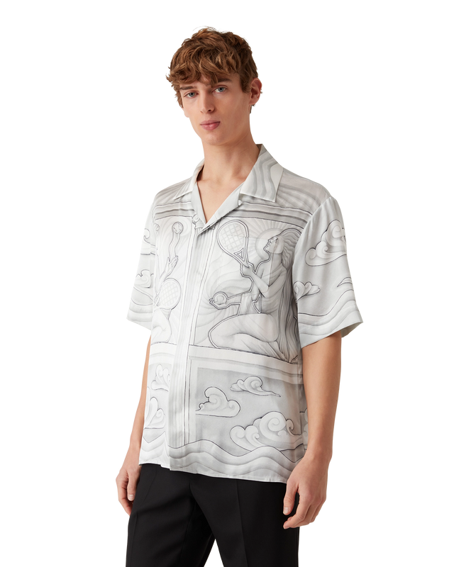 Casablanca Sacred Stone Short Sleeve Silk Shirt | Casablanca Paris