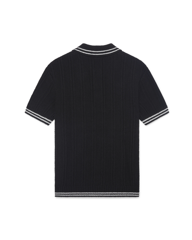 Casablanca Silver Trim Boucle Polo Shirt | Casablanca Paris