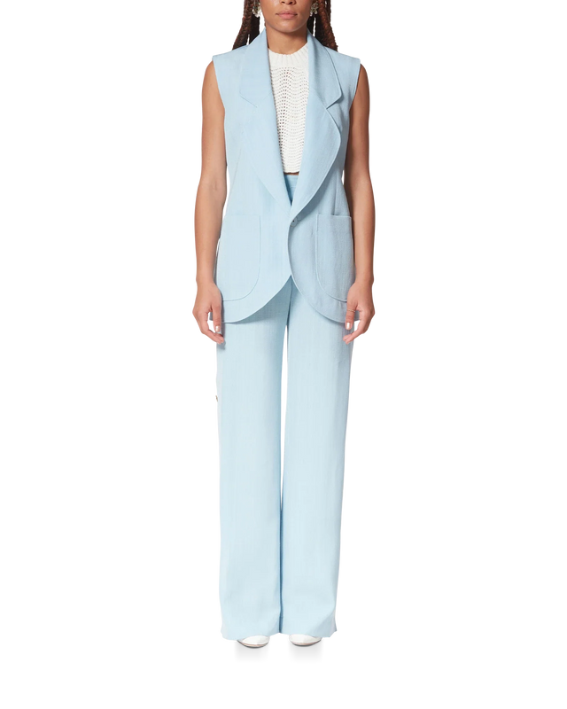 Casablanca Sleeveless Single Breasted Tailored Blazer– Casablanca