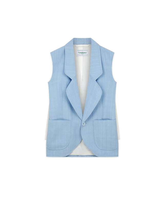 casablanca Sleeveless Single Breasted Tailored Blazer– Casablanca