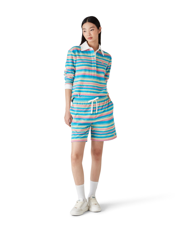 Casablanca Stripe Towelling Polo Shirt | Casablanca Paris