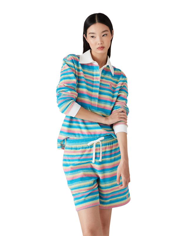 Casablanca Stripe Towelling Polo Shirt | Casablanca Paris