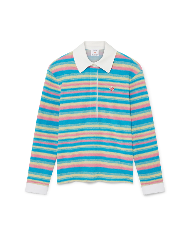 casablanca Stripe Towelling Polo Shirt | Casablanca Paris