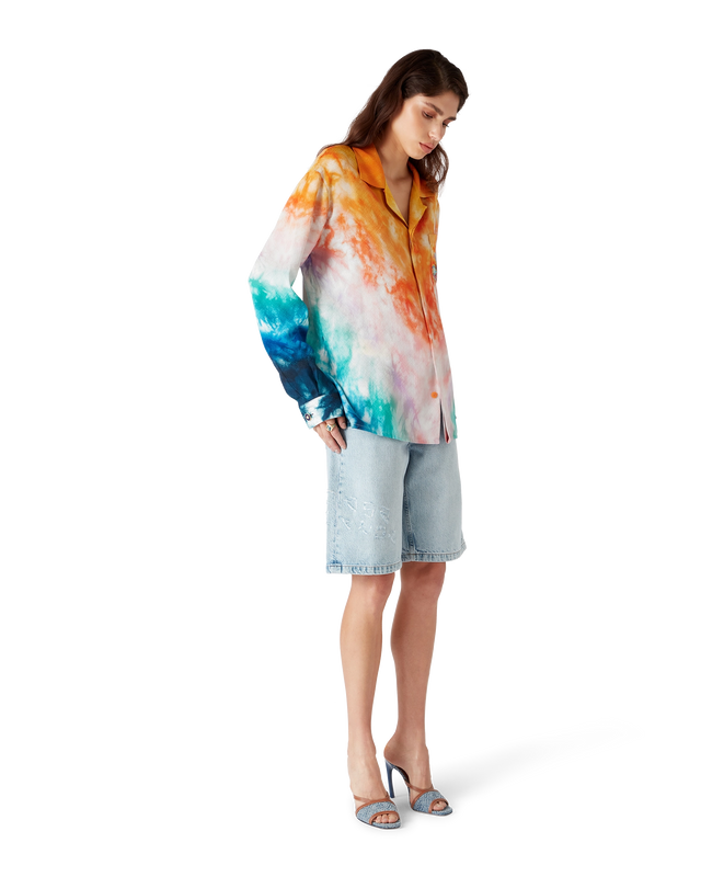 Casablanca Surf Trip Long Sleeve Silk Shirt| Casablanca Paris