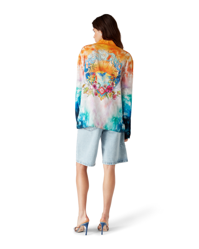 Casablanca Surf Trip Long Sleeve Silk Shirt| Casablanca Paris