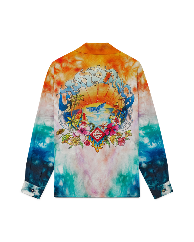 casablanca Surf Trip Long Sleeve Silk Shirt| Casablanca Paris