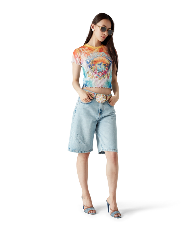 Casablanca Surf Trip Tie Dye Mesh T-Shirt | Casablanca Paris