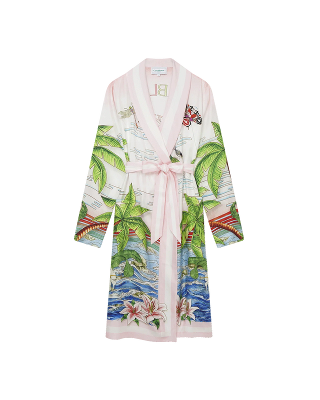 casablanca Table Tennis Club Sunset Silk Robe Shirt | Casablanca Paris