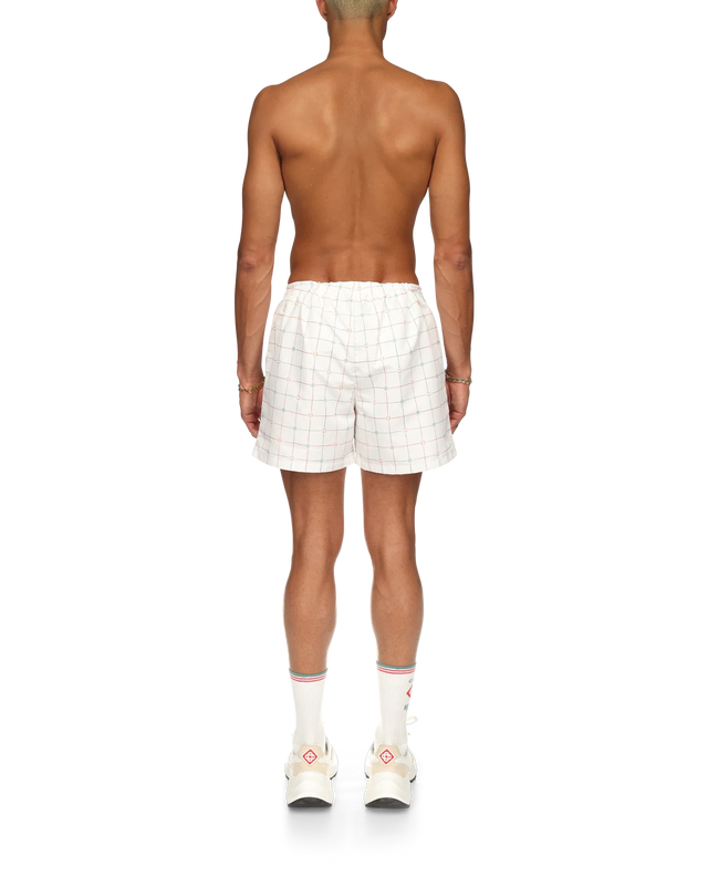 Casablanca Tennis Check Swim Trunks | Casablanca Paris