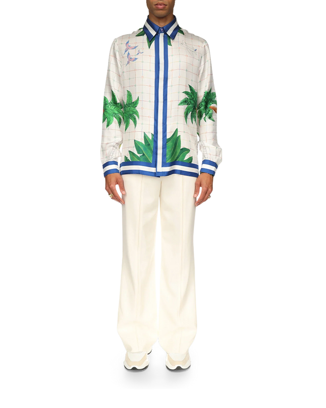 Casablanca Tennis Club Classic Silk Shirt | Casablanca Paris