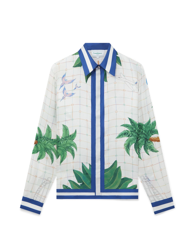 Casablanca Tennis Club Classic Silk Shirt | Casablanca Paris