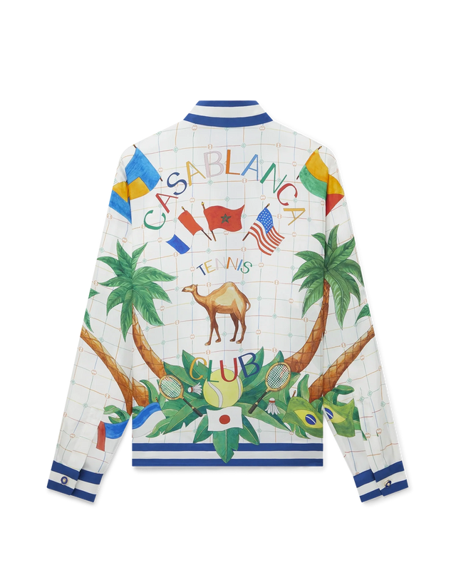 casablanca Tennis Club Classic Silk Shirt | Casablanca Paris