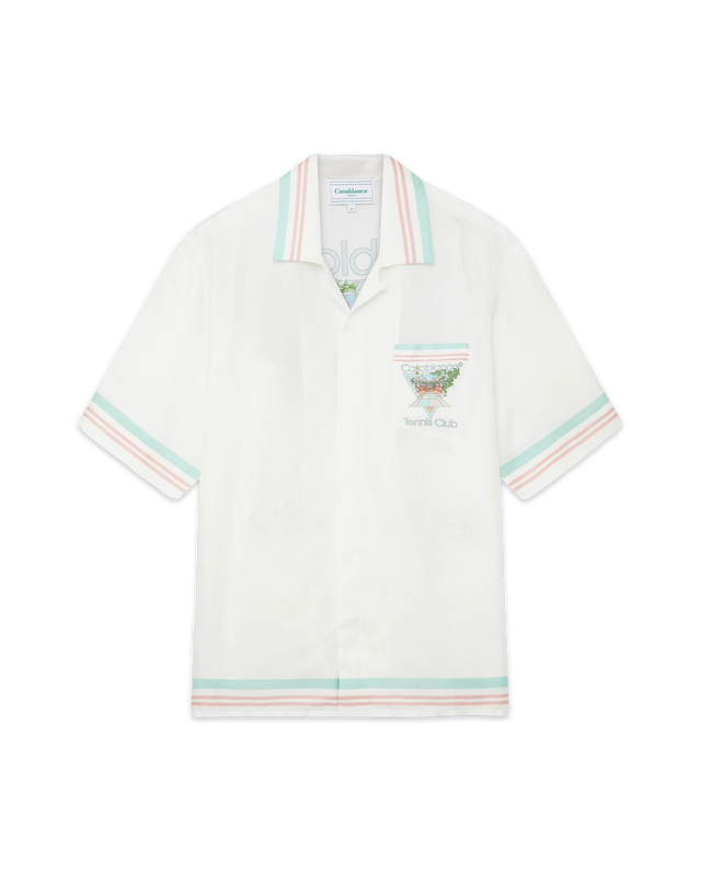 Casablanca Tennis Club Icon Silk Shirt | Casablanca Paris