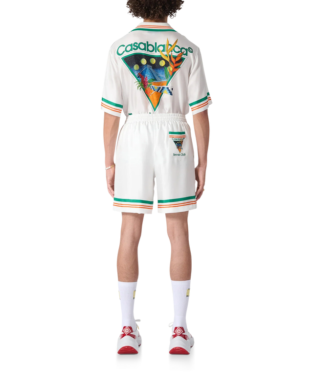 Casablanca Tennis Club Icon Silk Shorts | Casablanca Paris