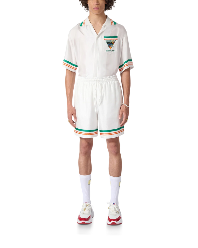 Casablanca Tennis Club Icon Silk Shorts | Casablanca Paris