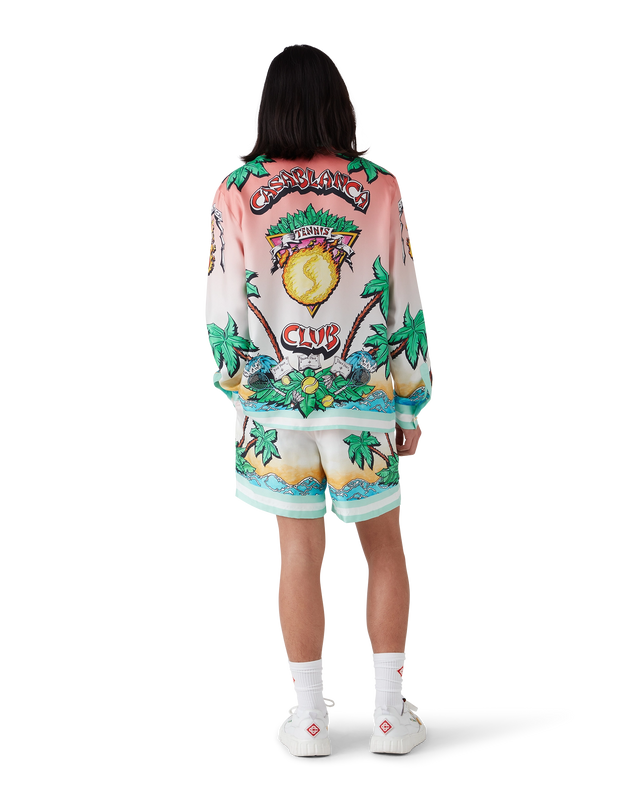 Casablanca Tennis Club Silk Shorts | Casablanca Paris