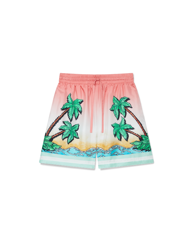 casablanca Tennis Club Silk Shorts | Casablanca Paris