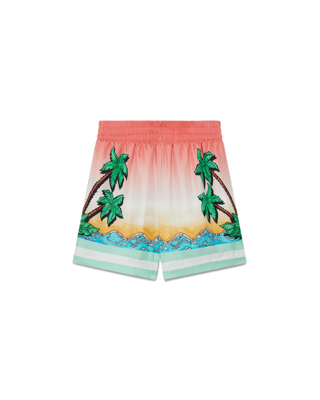 casablanca Tennis Club Silk Shorts | Casablanca Paris