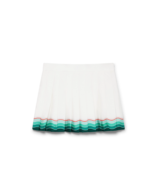 casablanca Tennis Pleated Silk Pleated Mini Skirt– Casablanca