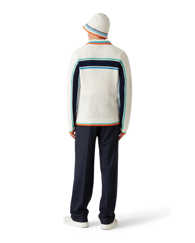 Casablanca Tennis Stripe Crochet Hat | Casablanca Paris